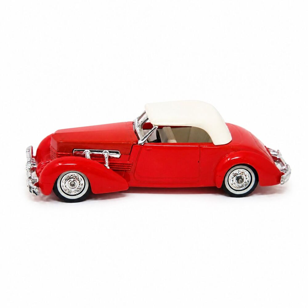 Vintage Matchbox Models Of Yesteryear 1937 Cord 812 Diecast Car Red Convertible